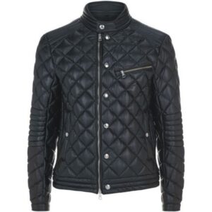 Stylish Black Quilted Leather Jacket for Men | Rubical World