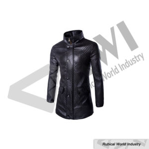 Black Quilted Long Leather Jacket – Rubical World Industry