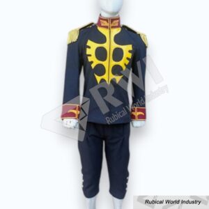 Black Wool Hussar Military Uniform Set