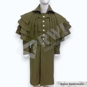 Unisex Wool Regency Garrick Overcoat Coachman's Coat