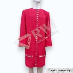 New Red Pirate Coat Historical Buccaneer Jacket