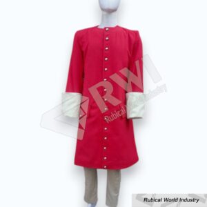 Red Pirate Coat Historical Buccaneer Jacket