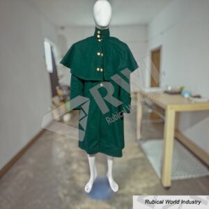 1806 Light Cavalry Green Wool Inverness Officer Cape Coat