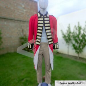18th Century British Redcoat Wool Military Tailcoat
