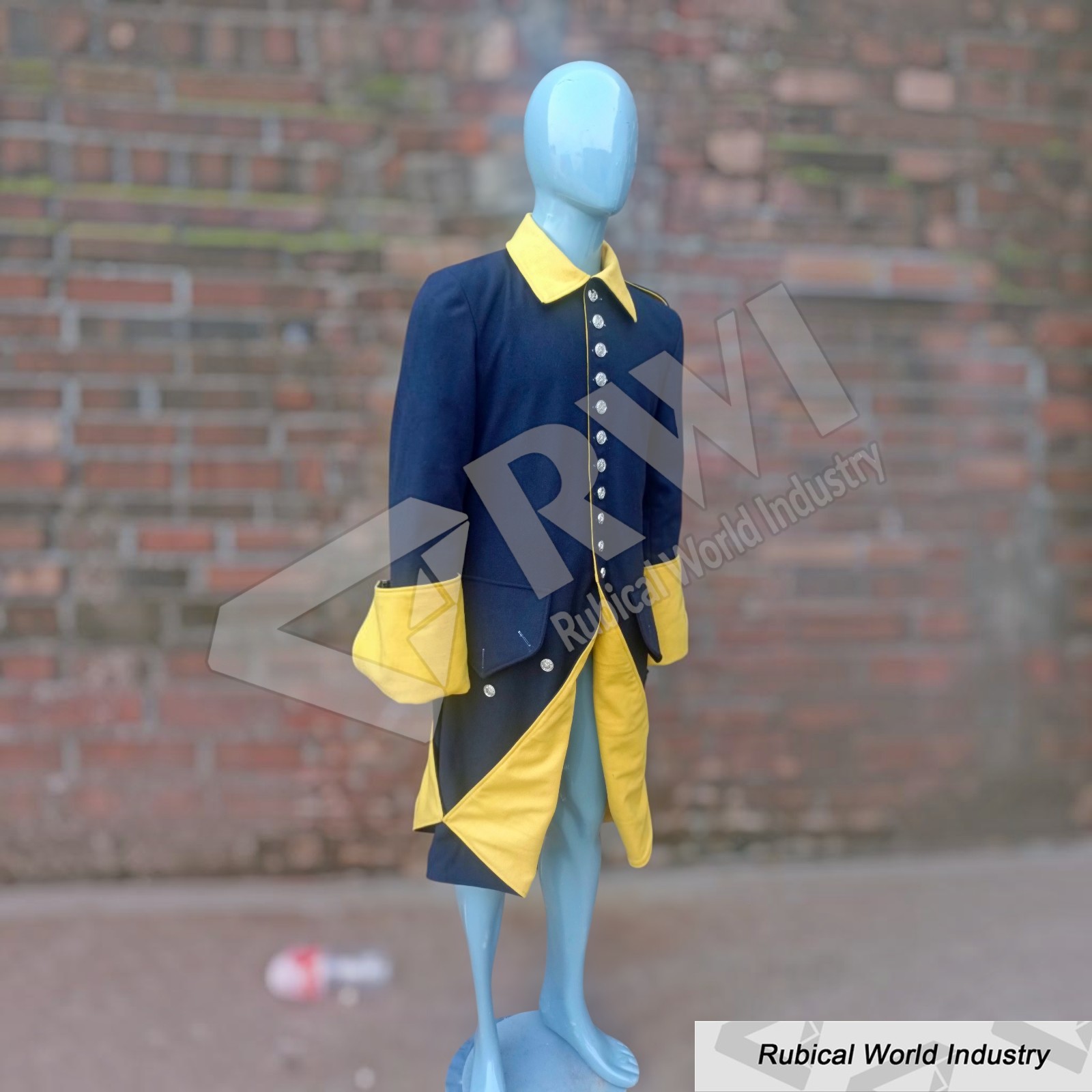18th Century Swedish Military Coat_ Handmade Wool Officer Uniform (1)
