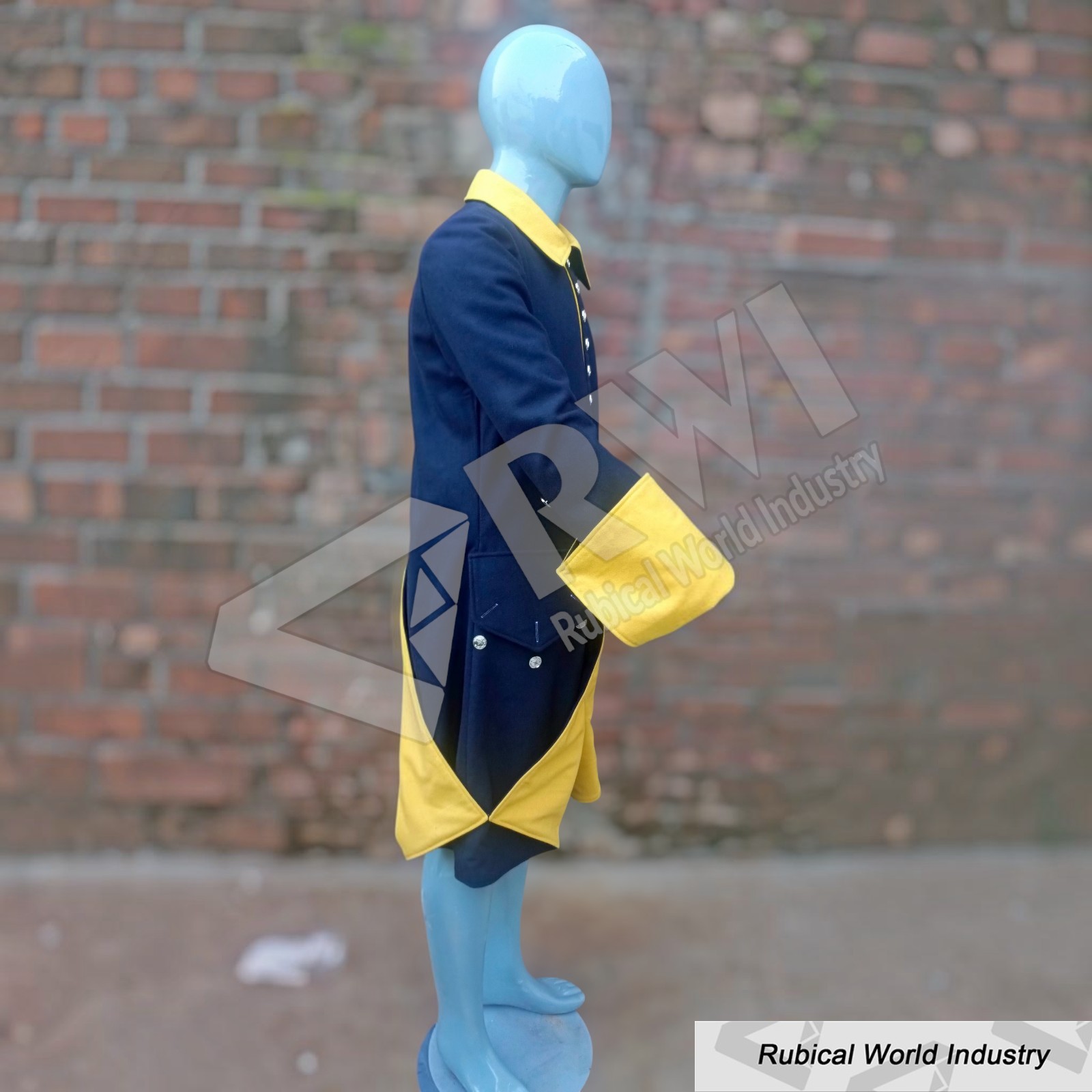 18th Century Swedish Military Coat_ Handmade Wool Officer Uniform (2)
