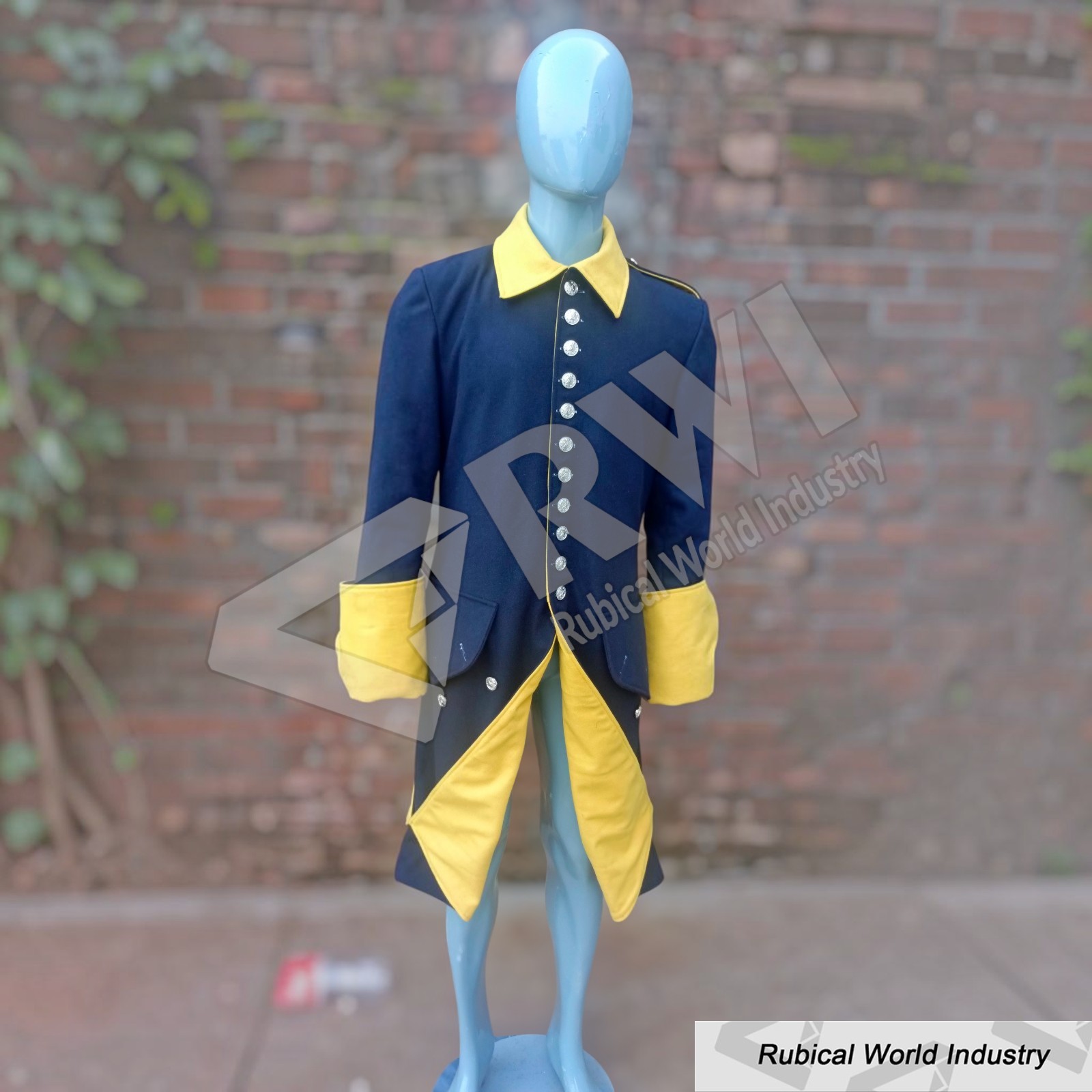 18th Century Swedish Military Coat_ Handmade Wool Officer Uniform