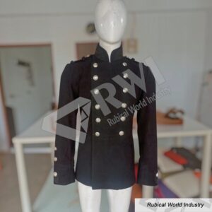 19th Century British Black Wool Military Parade Jacket