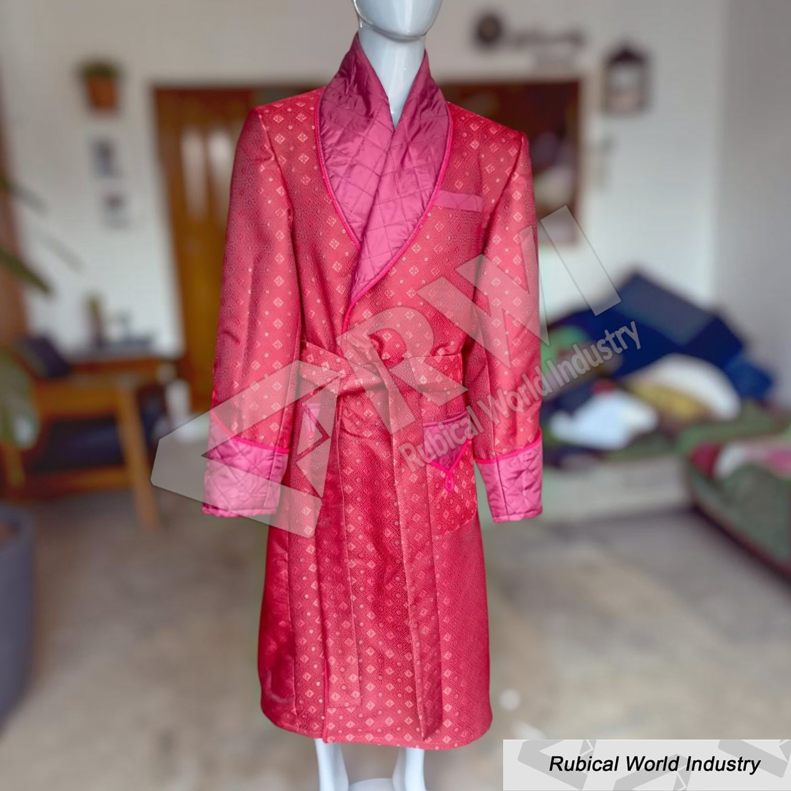 Red smoking robe (9)
