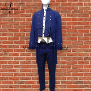 Victorian Navy Wool Military Uniform Tailcoat Set