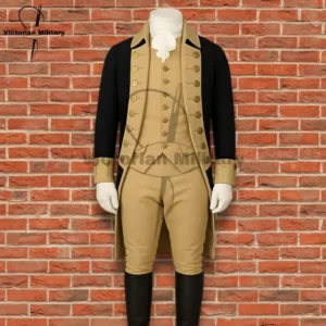 Men's Revolutionary War Officer Colonial Wool Uniform