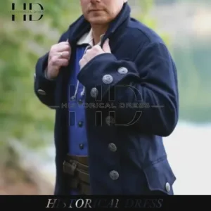 Men's Navy Blue Pirate Captain Coat Renaissance Jacket