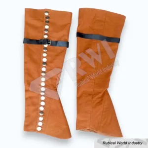 18th Century Brown Wool Colonial Buttoned Gaiters