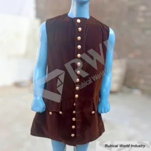 Brown Velvet Pirate Renaissance Waistcoat Vest