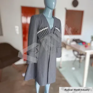 Handmade Gray Wool Georgian Chokha Costume