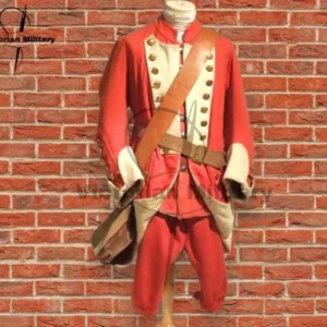 18th Century British Army Red Wool Uniform Set