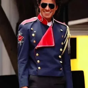 Men's Navy Blue Military Parade Officer Jacket