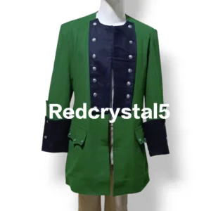 Handmade Green Wool Roger's Rangers Frock Coat
